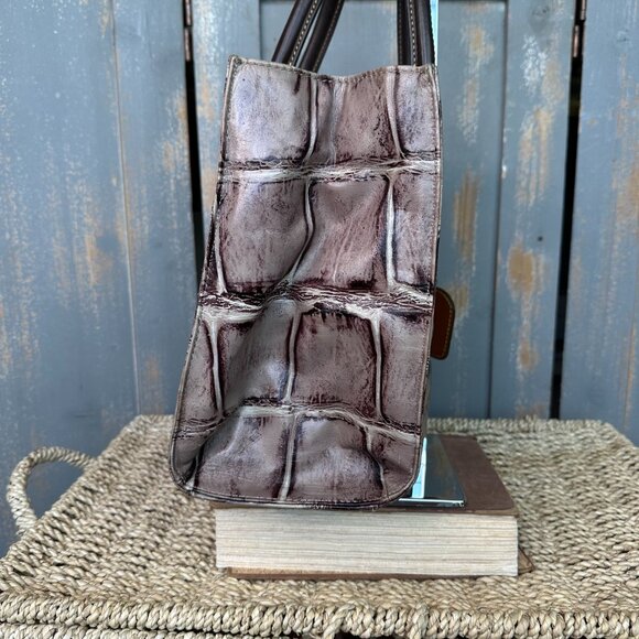 Dooney & Bourke Janine Croc Embossed Satchel Convertible Crossbody - Picture 6 of 16